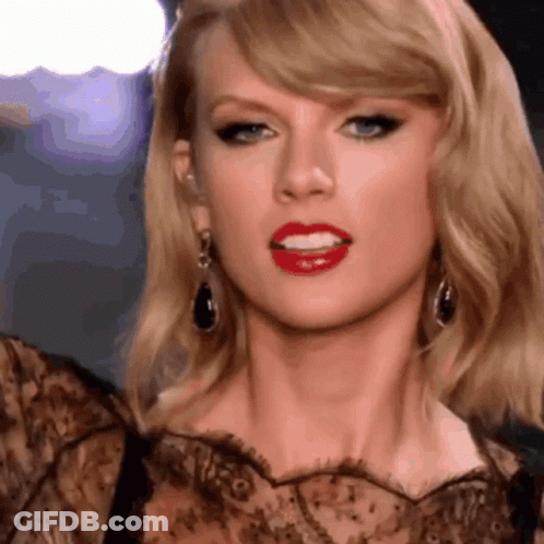 Close Up Of Woman's Face With Red Lipstick GIF