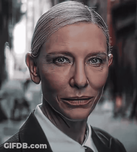 Close Up Of Woman's Face With Wrinkles GIF