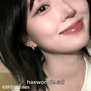 Close Up Of Woman Saying Haewon De Sol GIF