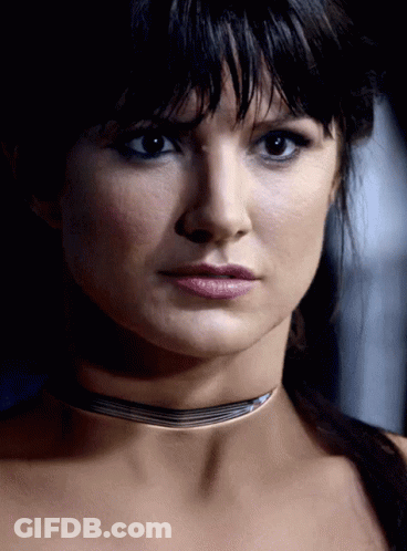 Close Up Of Woman Wearing Choker GIF