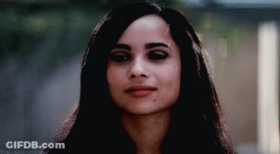Close Up Of Woman With Black Eyes And Long Hair GIF