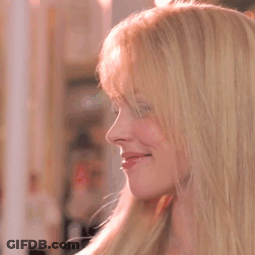 Close Up Of Woman With Blonde Hair GIF