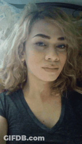 Close Up Of Woman With Blonde Hair GIF