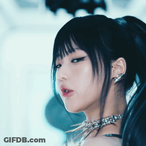 Close Up Of Woman With Choker GIF