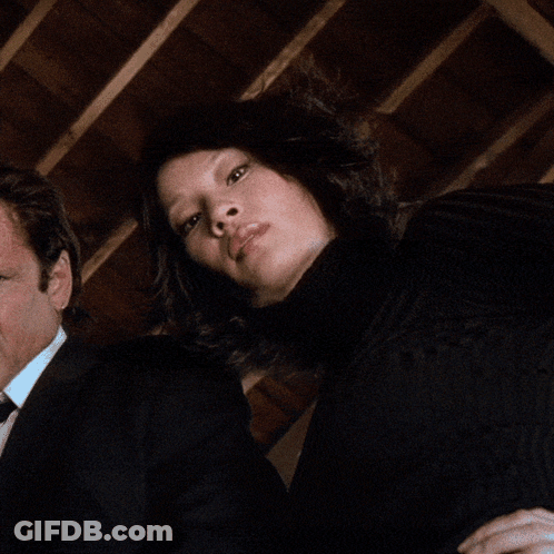Close Up Of Woman With Dark Hair GIF