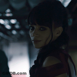 Close Up Of Woman With Dark Hair GIF