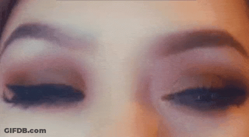 Close Up Of Woman With Eyes Closed GIF