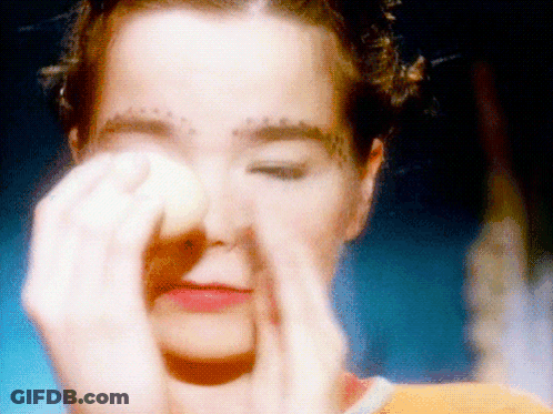 Close Up Of Woman With Eyes Closed GIF