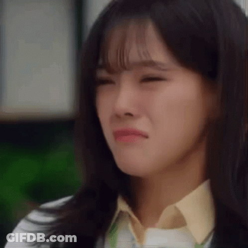 Close Up Of Woman With Eyes Closed Sad GIF