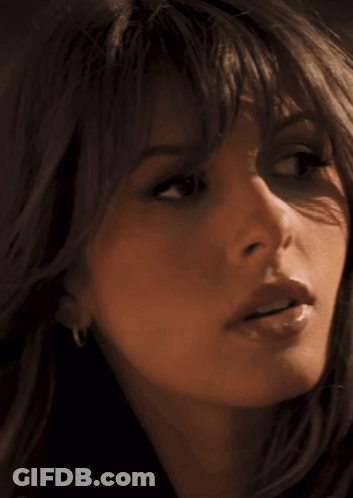Close Up Of Woman With Fringe GIF