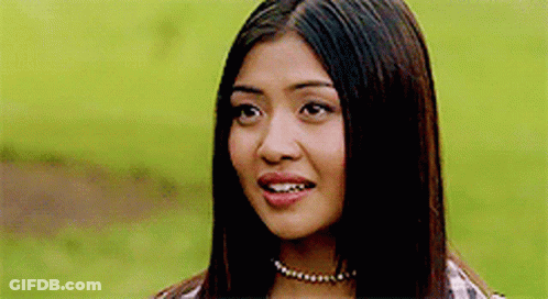 Close Up Of Woman With Long Hair And Necklace GIF