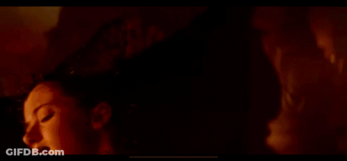 Close Up Of Woman With Necklace GIF