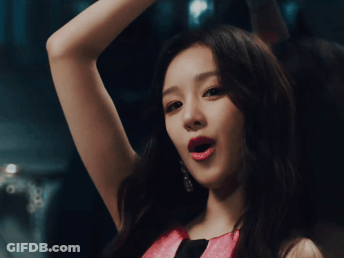 Close Up Of Woman With Red Lips GIF