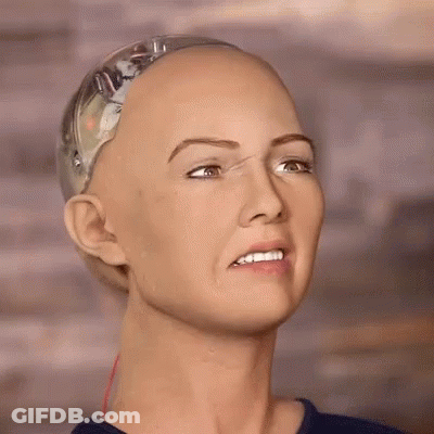 Close Up Of Woman With Shaved Head GIF