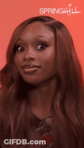 Close Up Of Woman With Spring Hill GIF
