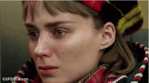Close Up Of Woman With Tears Coming Out Of Eyes GIF