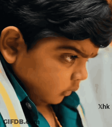 Close Up Of Young Boy With XHK GIF
