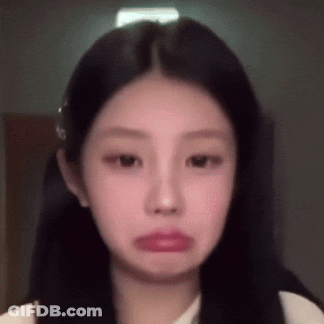 Close Up Of Young Woman Making Funny Face GIF