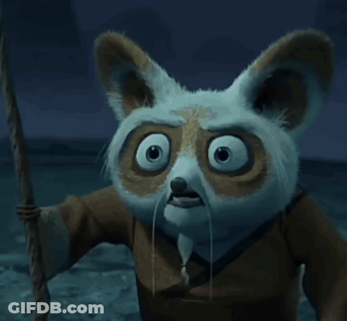 Close Up Panda Bear Face With Mouth Wide Open GIF