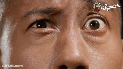 Close Up Person Face Saying Squatch GIF