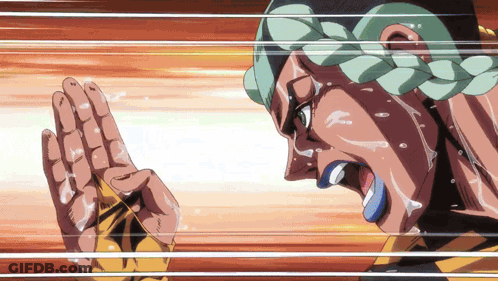Close Up Person Face With Hands Up GIF