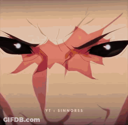 Close Up Person Face With Sinnorss GIF