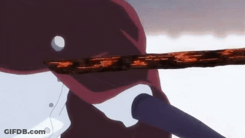 Close Up Person Holding Sword And Rope GIF