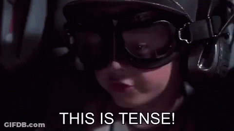 Close Up Person In Helmet And Goggles Saying This Is Tense GIF