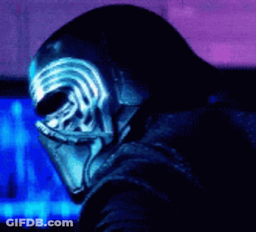 Close Up Person In Skull Mask GIF