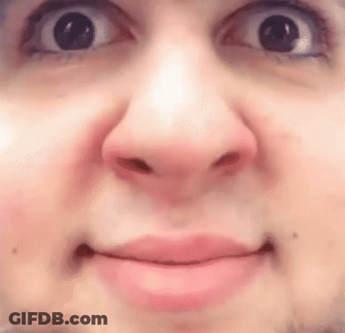 Close Up Person Making Face GIF