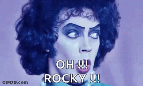 Close-Up Person Purple Background Oh Rocky GIF
