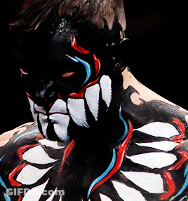 Close Up Person's Face And Body Paint GIF