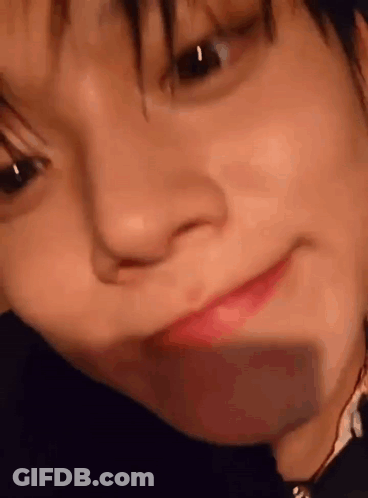 Close Up Person's Face Open Mouth Closed Eyes GIF
