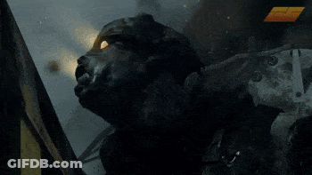 Close Up Person's Face Saying Apocalypse GIF