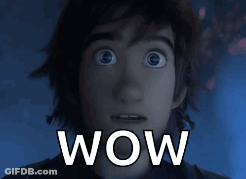 Close Up Person's Face Saying Wow GIF