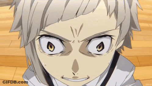 Close-Up Person's Face White Shirt Black Collar GIF