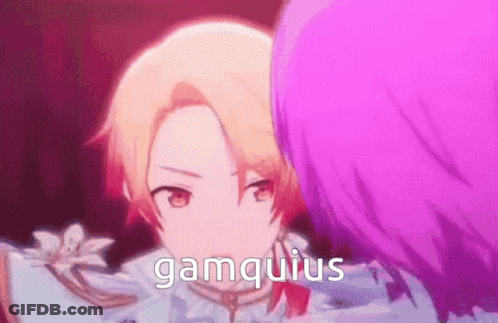 Close Up Person's Face With Gamquius GIF