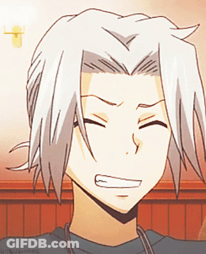 Close Up Person's Face With Word Kushirae GIF