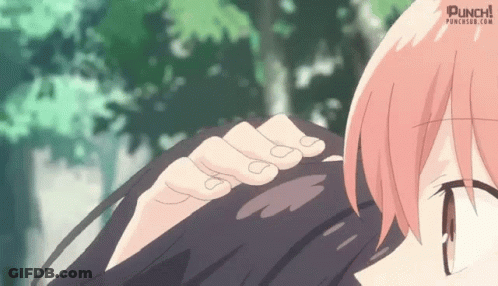 Close Up Person's Head With Hand GIF