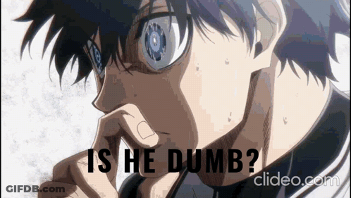 Close Up Person Saying Is He Dumb GIF