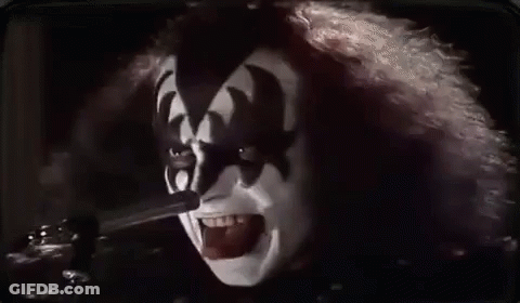 Close Up Person Smoking Cigarette Tongue Out GIF