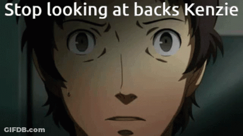 Close Up Person Stop Looking At Backs Kenzie GIF