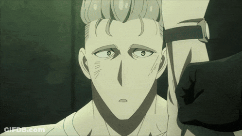 Close Up Person White Hair Black Eyes GIF