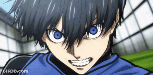 Close Up Person With Blue Eyes And Black Hair GIF