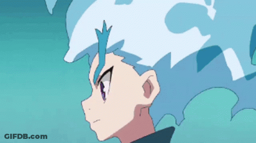 Close Up Person With Blue Hair GIF