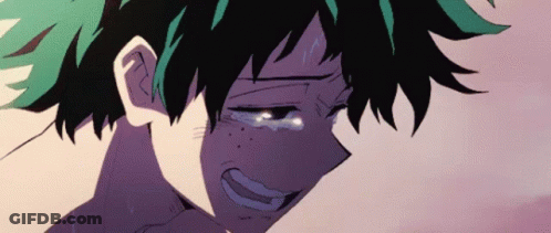 Close Up Person With Green Hair Crying GIF