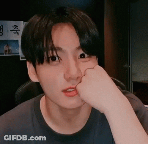 Close Up Person With Hand On Chin GIF