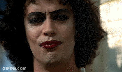 Close-Up Person With Makeup And Red Lips GIF