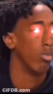 Close Up Person With Red Eyes GIF
