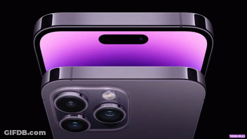 Close Up Phone Purple Screen Thinkfiles GIF